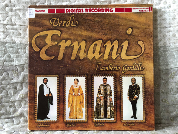 Verdi: Ernani - Lamberto Gardelli / Giorgio Lamberti, Sylvia Sass, Lajos Miller, Kolos Kováts / Hungaroton 3x LP, Stereo 1982 / SLPD 12259-61