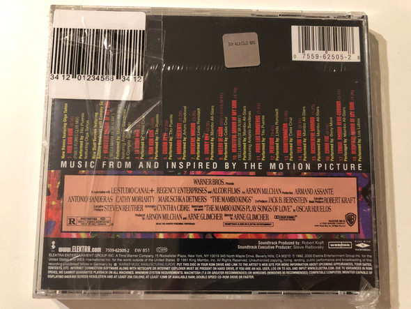 The Mambo Kings (Music from and inspired by the motion picture) - Featuring: Compay Segundo, Olga Tanon, Tito Puente, Linda Ronstadt, Los Lobos, Celia Cruz, Arturo Sandoval, Antonio Banderas / Elektra Audio CD 2000 / 7559-62505-2