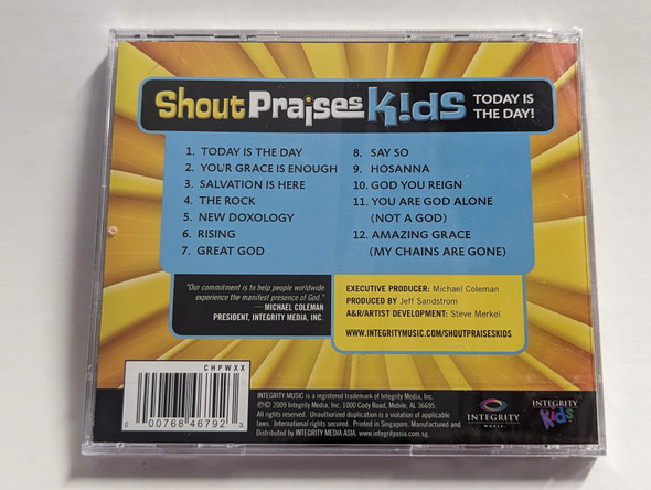 Shout Praises K!ds – Today Is The Day! / Integrity Music Audio CD 2009 / 46792