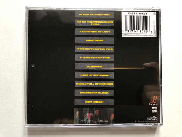 Depeche Mode – Black Celebration / Labels Audio CD 1986 / 724384180126