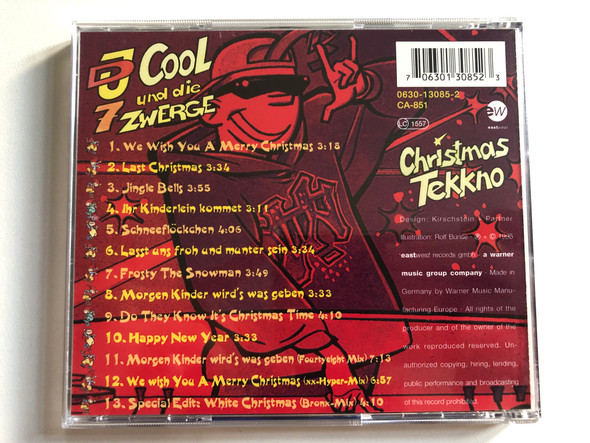 DJ Cool Und Die 7 Zwerge – Christmas Tekkno / EastWest Audio CD 1995 / 0630-13085-2