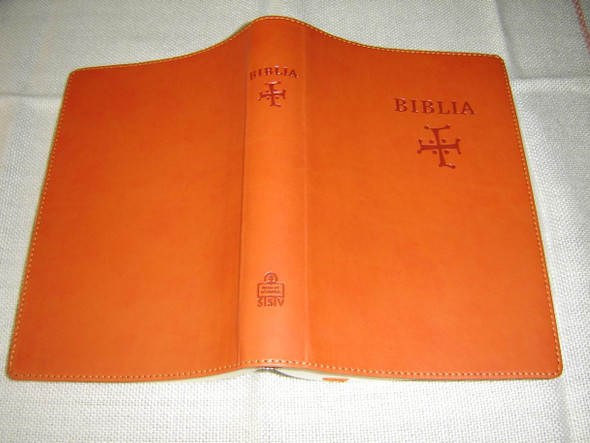 Slovak Bible, Orange Leather – Old & New Testaments