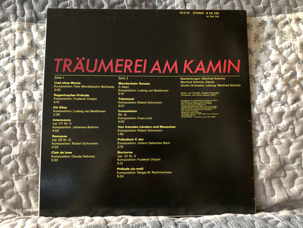 Träumerei Am Kamin / AMIGA LP 1988 Stereo / 8 56 295