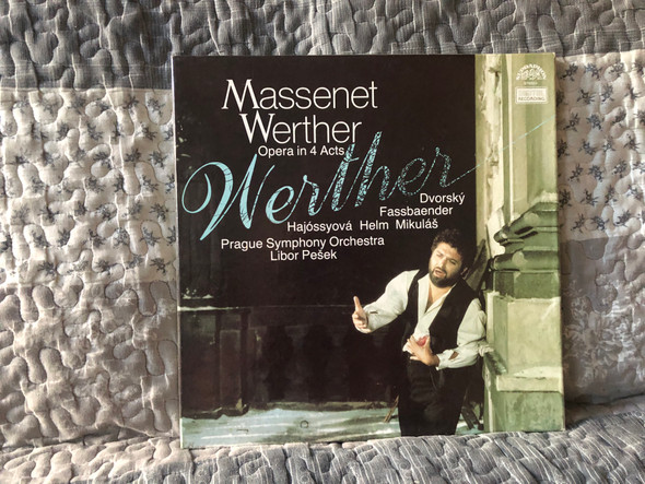 Massenet: Wether (Opera In 4 Acts) - Dvorsky, Fassbaender, Hajossyova, Helm, Mikulaš, Prague Symphony Orchestra, Libor Pešek / Supraphon 3x LP, Box Set, Stereo 1987 / 1116 4941-43 G