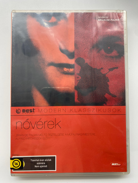 Sisters DVD 1972 Nővérek / Directed by Brian de Palma / Starring: Margot Kidder, Jennifer Salt, Charles Durning, Bill Finley / Modern klasszikusok / American psychological horror film (5998133174833)