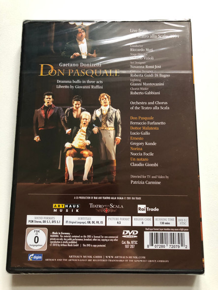 Gaetano Donizetti: Don Pasquale | Teatro alla Scala | Arthaus Musik DVD (807280720792)