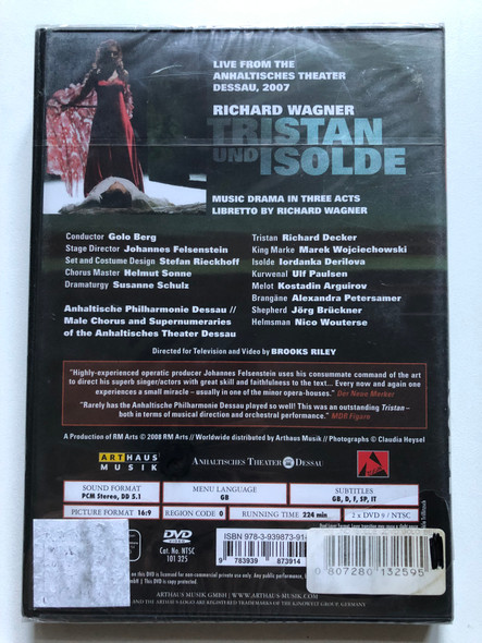 Richard Wagner's Tristan und Isolde 2 DVD Set (0807280132595)