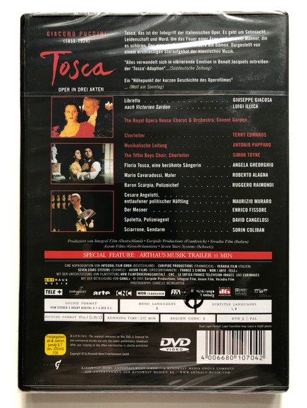 Giacomo Puccini: Tosca - Film Adaptation by Benoît Jacquot DVD (4006680107042)