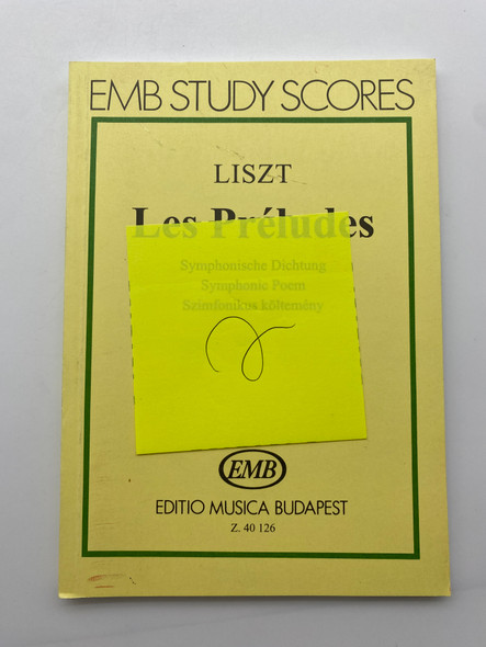 Les Préludes - Symphonic Poem by Franz Liszt (Study Score) (LesPréludes)