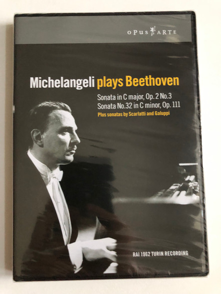 Michelangeli Plays Beethoven – Sonata No. 32 in C minor, Sonata in C major, plus Scarlatti & Galuppi | DVD (809478009399)