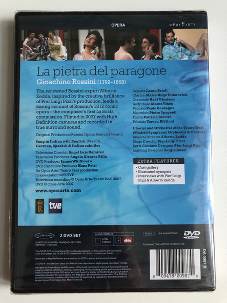 Rossini's La pietra del paragone 2-DVD Set (809478009870)