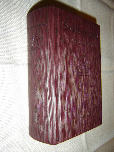 Slovak Language Jerusalem Bible, Red Wood-Textured Hardcover Edition / Sväté Písmo – Jeruzalemská Biblia