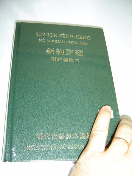 Taiwanese Hokkien New Testament with Psalms and Proverbs, Green Hardcover / Today‘s Taiwanese Version Romanized-Han Edition / TTV363DI