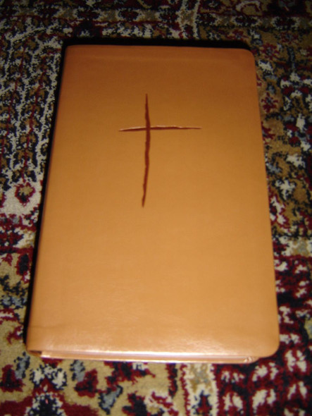 Biblia Plenitud, Reina Valera 1960 / Spanish 1960 Reina Valera Bible, Tan Vinyl Softcover with Cross / With Book Introductions, Color Maps and Footnotes