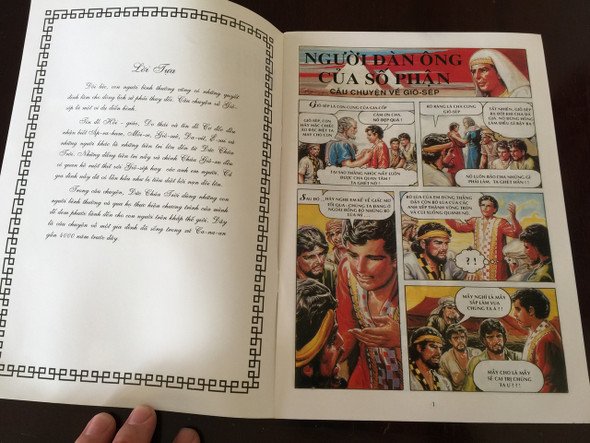 NGƯỜI ĐÀN ÔNG CỦA SỐ PHẬN / CÂU CHUYỆN VỀ GIÔ-SÉP / Vietnamese Language Children's Bible Comic Book About the life of Joseph / Vietnam