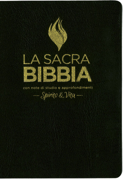 The Full Life Study Bible in Italian Language – The Spirit Filled Fire Bible / Black Imitation Leather Cover