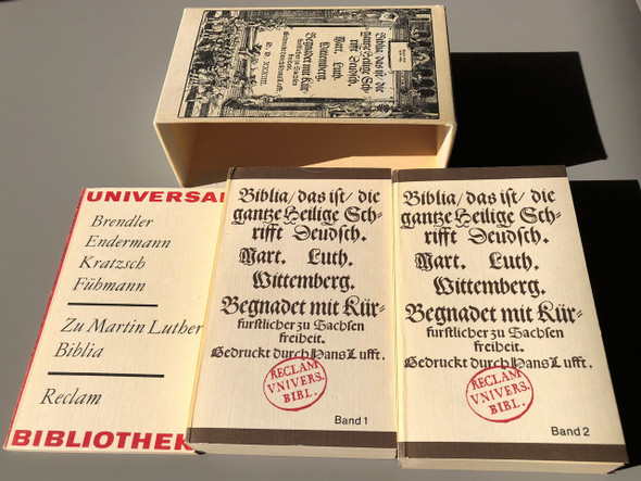 Martin Luther German Bible 1543 / Faksimile-Ausgabe der ersten vollstandigen Lutherbibel von 1534 in zwei Banden