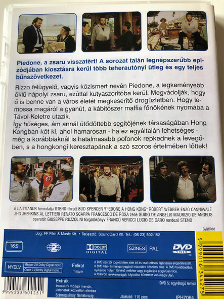 Piedone Hongkongban DVD 1974 (Piedone a Hong Kong) / Audio: Hungarian and Italian / Subtitle: Hungarian / Starring: Bud Spencer / Directed by: Steno (5999553601251)