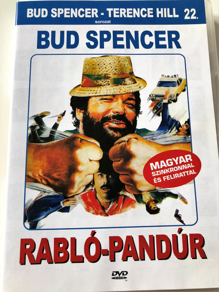 Rabló-pandúr DVD 1982 (Cane e gatto) / Cat and Dog / Audio: Hungarian and Italian / Subtitle: Hungarian / Starring: Bud Spencer and Tomas Milian / Directed by: Bruno Corbucci (5999553601879)