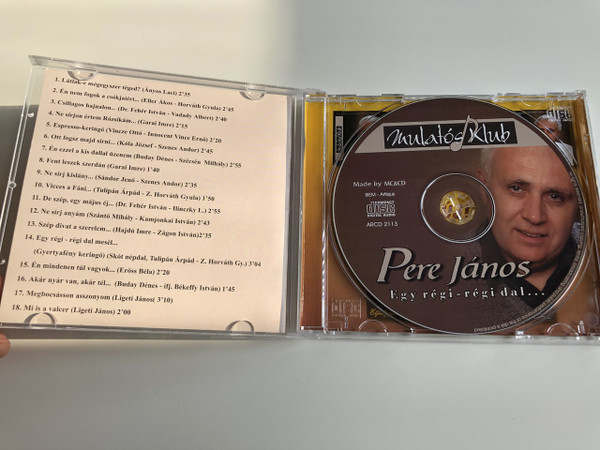Pere János ‎– Egy Régi-Régi Dal... / Audio CD / Látlek-e Mégegyszer Téged?, Csillagos Hajnalon..., Espresso-Keringő (PereJánosEgyRégiDal)