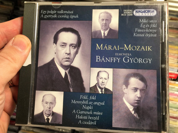 Márai- Mozaik - Bánffy György / Hungarian CD 2002 / Marai-Mosaic / Selection of Sándor Márai's literary works / Read by György Bánffy / Audio Book / Hungaroton HCD 14298 (5991811429829)