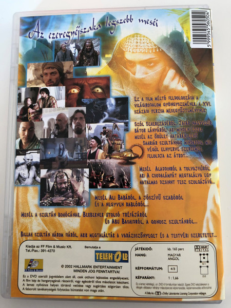 Az ezeregy éjszaka legszebb meséi DVD 2000 Arabian Nights / Directed by Steve Barron / Starring: Mili Avital, Jason Scott Lee, Dougray Scott, Vanessa Mae (5999545560504)