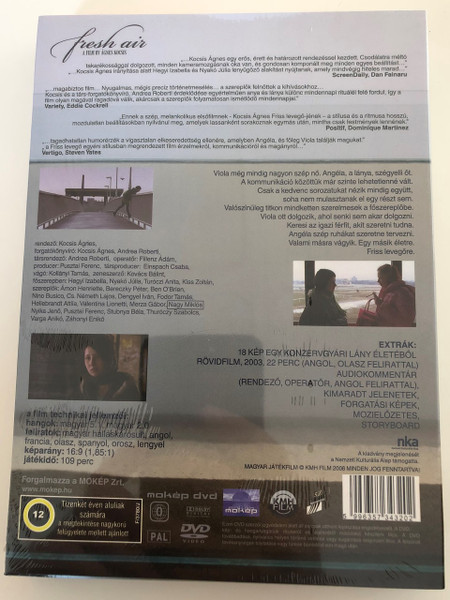 Friss Levegő DVD 2006 Fresh Air / Directed by Kocsis Ágnes / Starring: Hegyi Izabella, Nyakó Júlia, Turóczi Anita, Kiss Zoltán (5996357343202)