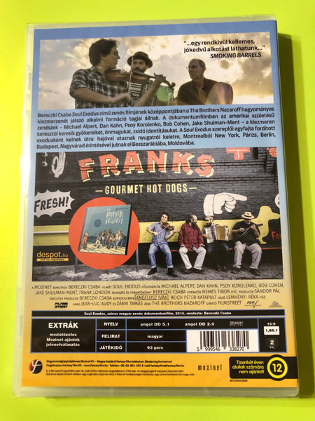 Soul Exodus DVD 2016 / Directed by Bereczki Csaba / Hungarian Musical Documentary / "The Nazaroff Brothers" (5999546338270)