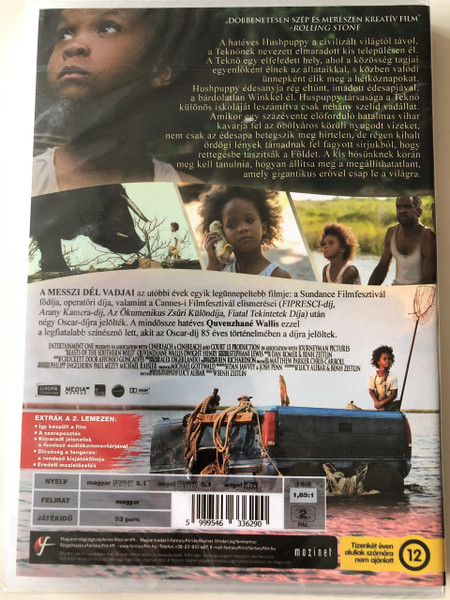 Beasts of the Southern Wild DVD 2012 A messzi dél vadjai / Directed by Benh Zeitlin / Starring: Quvenzhané Wallis, Dwight Henry / 2 DVD extra edition (5999546336290)
