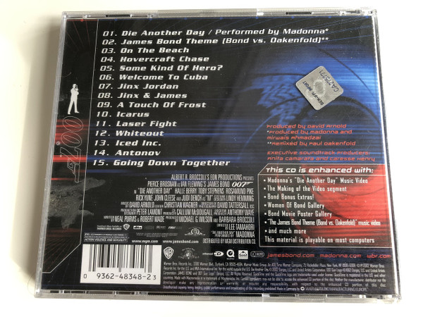 Stirb An Einem Anderen Tag - Die Another Day - Music by Davis Arnold / Title Song Performed by Madonna / Music From the MGC Motion Picture / AUDIO CD 2002 (093624834823)