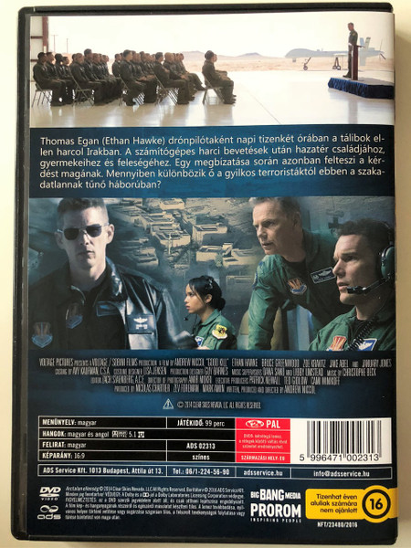 Good Kill DVD 2014 Arctalan Ellenség / Directed by Andrew Niccol / Starring: Ethan Hawke, Bruce Greenwood, Zoe Kravitz, Jake Abel (5996471002313)