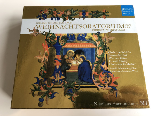 Weihnachtsoratorium BWV 248 Christmas Oratio / Johann Sebastian Bach, Christine Schäfer, Bernarda Fink, Werner Güra, Gerald Finley, Christian Gerhaher, Arnold Schoenberg Chor, Concentus Musicus Wien, Nikolaus Harnoncourt / AUDIO 2 CD 2007 (886971122527)