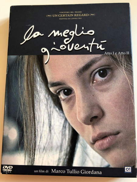 La Meglio Gioventú DVD 2003 The Best of Youth / Directed by Marco Tullio Giordana / Starring: Alessio Boni, Luigi Lo Cascio, Jasmine Trinca, Adriana Asti / 3 DVDs / With Special Content on Disc 3 (8032807010335)