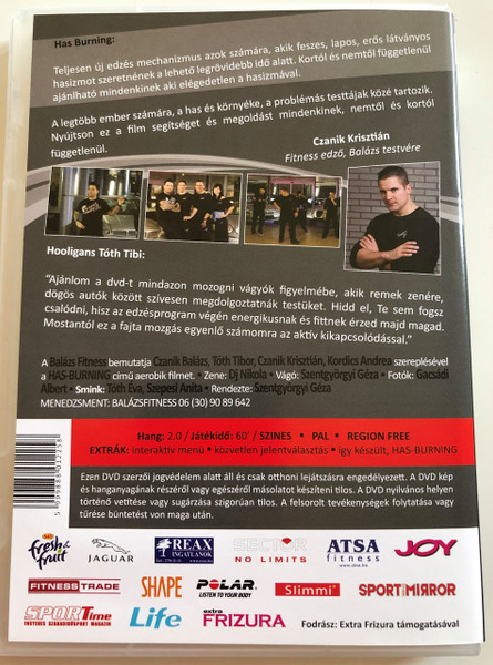 Has-Burning DVD 2018 Body Building / Aerobic movie with Czanik Balázs / Directed by Szentgyörgyi Géza (5999888012258)