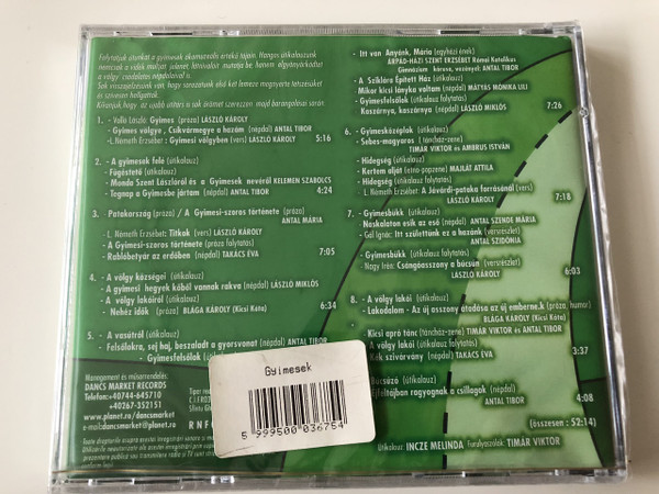 Székelyföldi Hangos Utitárs 3. CD Hungarian Audio Guide to Transylvania No. 3 / Dancs Market Records (5999500036754)