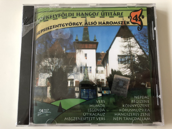 Székelyföldi Hangos Utitárs 4. Sepsiszentgyörgy, Alsó Háromszék CD 2007 Hungarian Audio Guide to Transylvania No. 4 / Dancs Market Records (SzekelyFoldiHangos4)