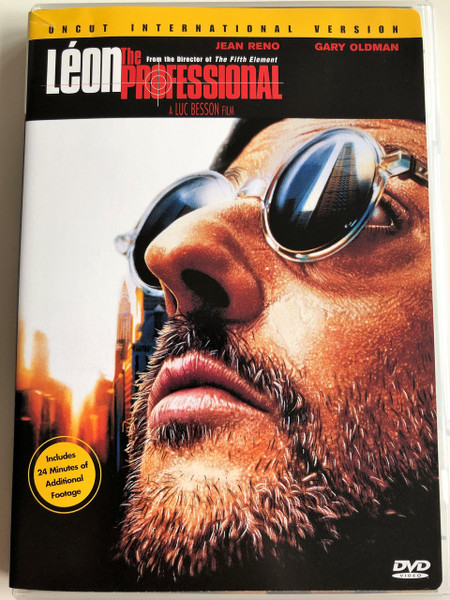Léon: the professional DVD 1994 / Directed by Luc Besson / Starring: Jean Reno, Gary Oldman, Natalie Portman, Danny Aiello / Uncut International version / Additional 24 min of footage (043396061965)