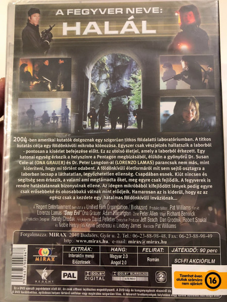 Deep Evil DVD 2004 A Fegyver neve: Halál / Directed by Pat Williams / Starring: Lorenzo Lamas, Ona Grauer, Adam Harrington / Sci-Fi Action movie (5996473000867)