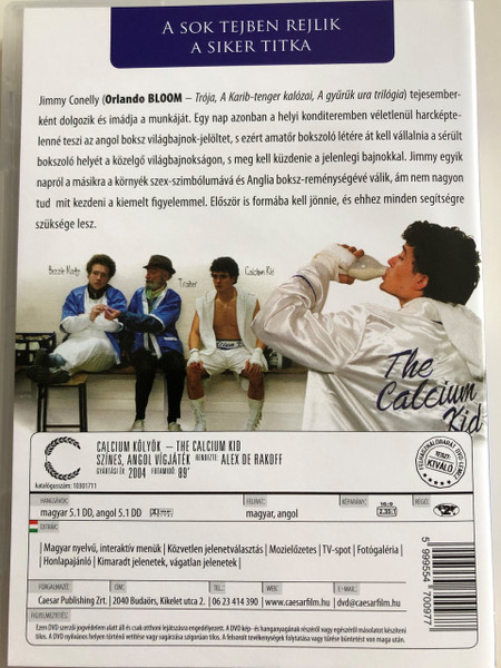 The Calcium Kid DVD 2004 Kálcium kölyök / Directed by Alex De Rakoff / Starring Orlando Bloom, Michael Peña, Michael Lerner, Billie Piper, Mark Heap (5999554700977)