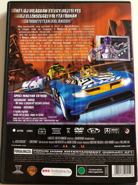 Hot Wheels - AcceleRacers - Breaking Point DVD 2005 Hot Wheels Töréspont / Directed by William Lau / Mattel Entertainment / 3. Movie in series / Created by Mark Edens, Ian Richter (5999048904546)