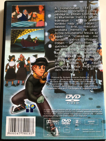 Hans and the Silver Skates DVD 1995 Nagy verseny / Produced by David C. Field, Roz Phillips / Classic Cartoon (5999547790183)