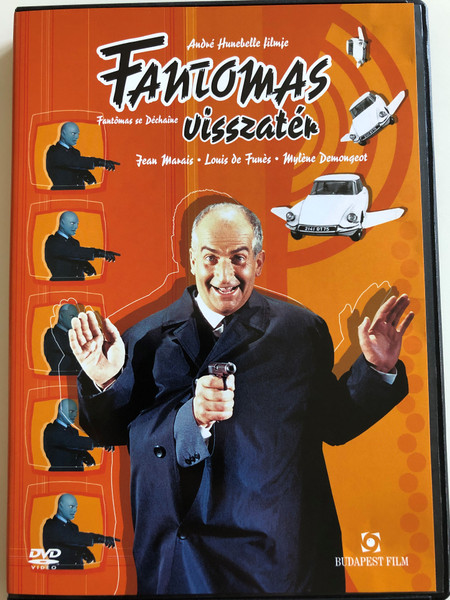 Fantômas se déchaîne (Fantomas Unleashed) DVD 1965 Fantomas visszatér / Directed by: André Hunebelle, Haroun Tazieff / Starring: Jean Marais, Louis de Funés, Myléne Demongeot (5999544249400)