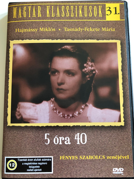 5 óra 40 DVD 1939 / Directed by Tóth Endre / Starring: Hajmássy Miklós, Tasnády-Fekete Mária / First Hungarian crime film / Hungarian Classics 31. (5999551920774)
