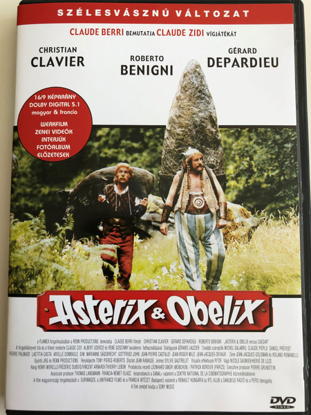 Asterix et Obelix DVD 1999 Asterix és Obelix / Directed by Claude Zidi / Starring: Christian Clavier, Gérard Depardieu, Roberto Benigni, Laetitia Casta (5999545560085)