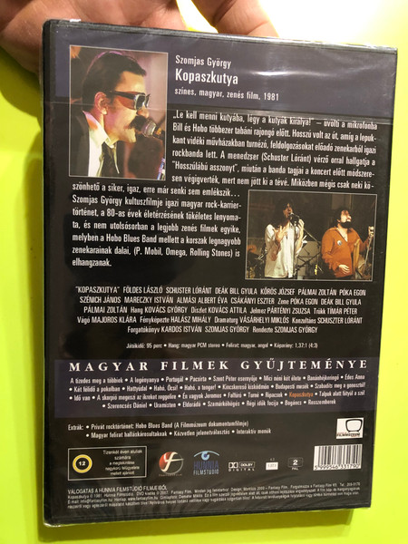 Kopaszkutya DVD 1981 Bald-Dog-Rock / Directed by Szomjas György / Starring: Földes László, Schuster Lóránt, Deák Bill Gyula, Kőrös József, Pálmai Zoltán, Póka Egon, Szénich János / Hungarian Film Collection (5999546331790)