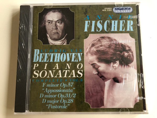 Annie Fischer - Ludwig Van Beethoven Piano Sonatas - Complete Vol. 6 / Audio CD 1997 / Hungaroton Classic / HCD 31631 (5991813163127)