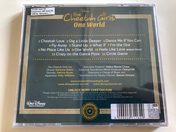 The Cheetah Girls - One World / Cheetah Love, Dig a little Deeper, No place like us, Circle Game / Walt Disney Records / Audio CD 2008 (5099926711829)