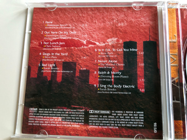 Fame - Performed by C.C Productions / includes - fame, out there on my own, red light, is it okay to call you mine / the energy, the excitement! / GFS186 (5033107118625)