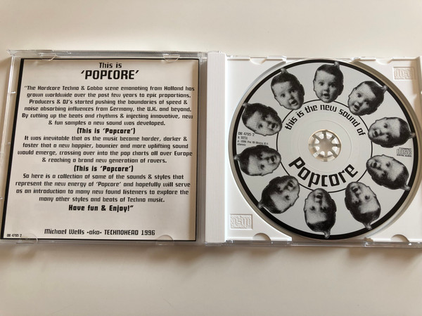 This is the new sound of Popcore / incl: technohead - back2bass - party animals - search&destroy / Audio CD 1996 / Mokum records / DB 4785 2 (016861478520)
