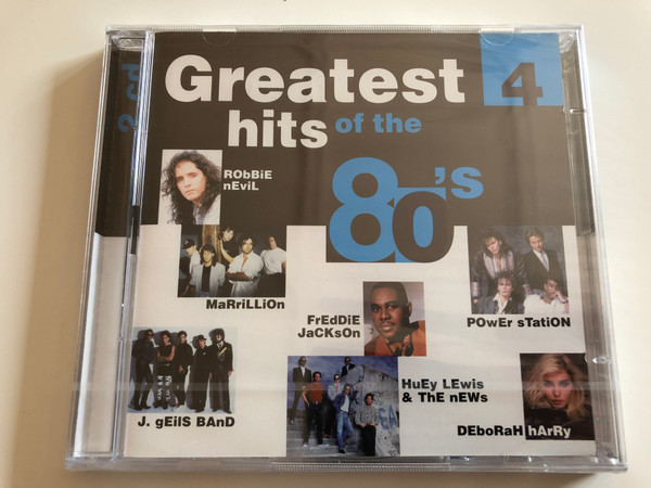 Greatest hits of the 80's vol. 4 / Robbie Nevil, Marrillion, Freddie Jackson, Power Station, J. Geils Band, Huey Lewis & The News, Deborah Harry / 2 CD / Disky / DO 996392 (0724389963922)